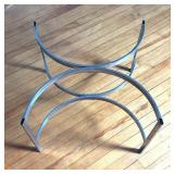 Mid Century Chrome Based Glass Top Coffee Table