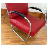 Vintage Art Deco Tubular Chrome Arm Chair