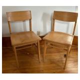 Pair of Mid Century Dining / Cafe Chairs