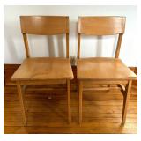 Pair of Mid Century Dining / Cafe Chairs