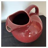 Three Vintage Ball Pitchers by Hall and USA Pottery
