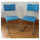 Pair of Vintage Lloyd Tubular Chrome Chairs