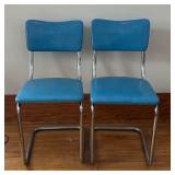 Pair of Vintage Lloyd Tubular Chrome Chairs