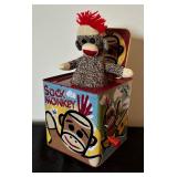 Sock Monkeys and Sock Monkey Jack in the Box