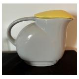 1940s American Art Deco Hall Ovenware China for General Electric Refrigerator Pitcher with Lid and Covered Dishes