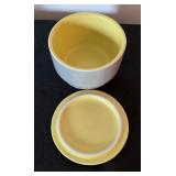 1940s American Art Deco Hall Ovenware China for General Electric Refrigerator Pitcher with Lid and Covered Dishes