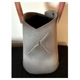 Artisan Crafted Vase with Handle