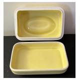 Halls China Company Pitcher and Covered Cheese Dish / Butter Dish