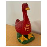 Vintage Ceramic Red Goose Shoes Figurine