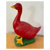Vintage Ceramic Red Goose Shoes Figurine