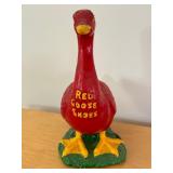 Vintage Ceramic Red Goose Shoes Figurine