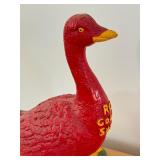 Vintage Ceramic Red Goose Shoes Figurine