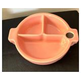 Vintage Pink Double Teapot with Under Plate and Children