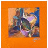 Three Petite "Miniature Cups" Original Acrylic on Board Paintings by Amber Mills
