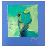 Three Petite "Miniature Cups" Original Acrylic on Board Paintings by Amber Mills