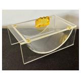 Four Vintage Lucite and Bakelite Dresser Boxes