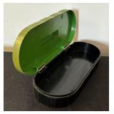 Four Vintage Lucite and Bakelite Dresser Boxes