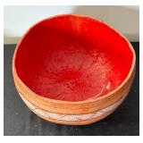 Hand Painted Artisan Gourd Bowl by FW