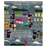 Hmong Pictorial Needlepoint Tapestry