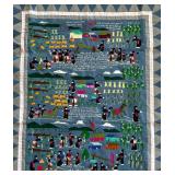 Hmong Pictorial Needlepoint Tapestry