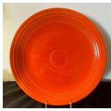 Colorful Fiesta Ware Platters including Vintage 14" Orange Fiesta Ware Platter