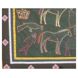 Animal Motif Framed Pictorial Tapestry