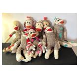 Variety of Adorable Sock Monkeys