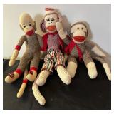Variety of Adorable Sock Monkeys