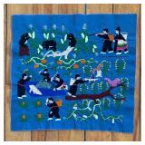Three Vintage Needlepoint Pictorial Tapestries