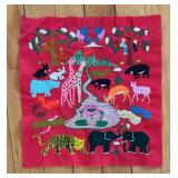 Three Vintage Needlepoint Pictorial Tapestries