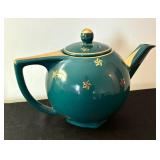 Vintage Gold Starred Teapot by Hall