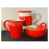Vintage Pitchers and Gravy Boat by Hall, Universal Cambridge and More