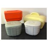 Vintage Hot Point Westinghouse Lidded Refrigerator Dishes by Hall