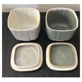 Vintage Hot Point Westinghouse Lidded Refrigerator Dishes by Hall