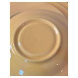 Vintage Green and Golden Yellow Platter and Dinnerware