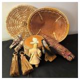Handcrafted Birch Bark Basket, Quill Box and More