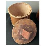 Vintage Hand Crafted Birch Bark Baskets
