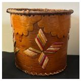 Vintage Hand Crafted Birch Bark Baskets