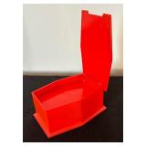 Vintage Red Celluloid Art Deco Dresser Box