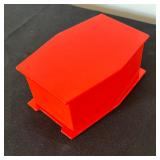 Vintage Red Celluloid Art Deco Dresser Box