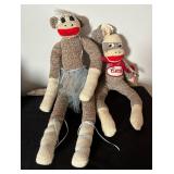 Variety of Sock Monkeys and Sock Monkey Slippers
