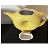 Vintage Turquoise Platter, Vintage Hall Donut Teapot and Blue Pottery Bowl
