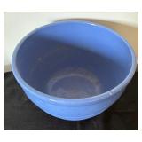 Vintage Turquoise Platter, Vintage Hall Donut Teapot and Blue Pottery Bowl