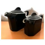 Vintage Shenagno and Syracuse Black Pitchers and Teapots and More