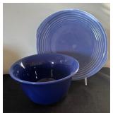 Vintage Edwin M Knowles Platter and Hall Bowl