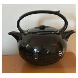 Black Invento Teapot, Fiesta Ware Pitcher and Signed Cup