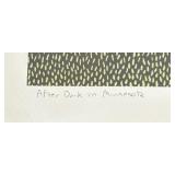 "After Dark in Minnesota" Giclee from Original Lithograph Unframed Print by Faye Passow