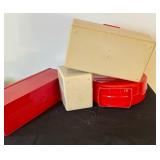 Vintage Art Deco Plastic Kitchen / Refrigerator Containers and Pitcher