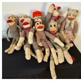 Eight Adorable Sock Monkeys