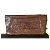 Two Vintage Leather Clutches / Handbags